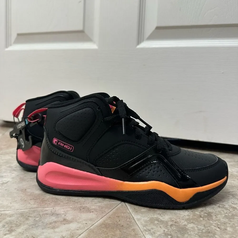 AND1 Women's High-Top Basketball Sneakers, Size 6